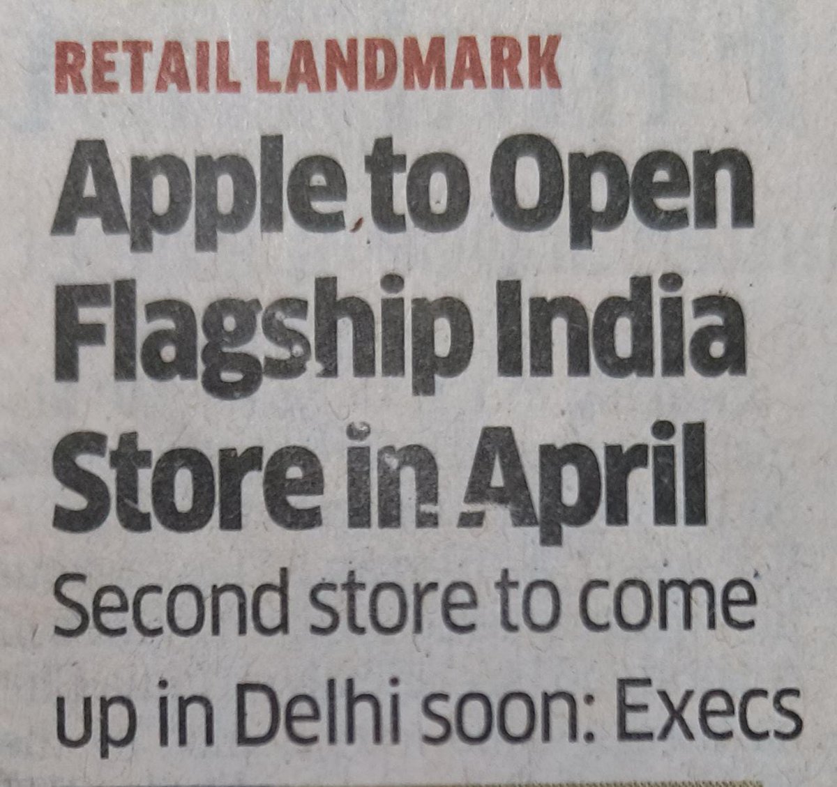 Webinar_Stores's tweet photo. Apple to Open Flagship India Store in April
#india #oscary2023 #uominiedonne #WBC準々決勝 #TREASURE_HELLOinJKT #ShadowAndBone https://t.co/j1WewurmVK