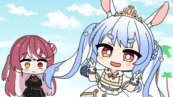マリンのしょうもない罠にハマってしまうぺこら#マリンのお宝 #ぺこらーと 