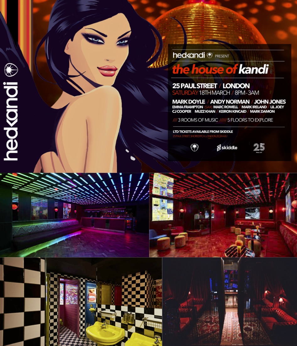 Not long until we open our doors for a HedKandi Saturday night in London. Ltd advance tickets on sale until Saturday afternoon &amp; we have retained 25 walkup tickets. Dress Code : Think Disco Fabulous, Boudoir Glam &amp; Deliciously Stylish.
Tickets : skiddle.com/e/36281064
#hedkandi