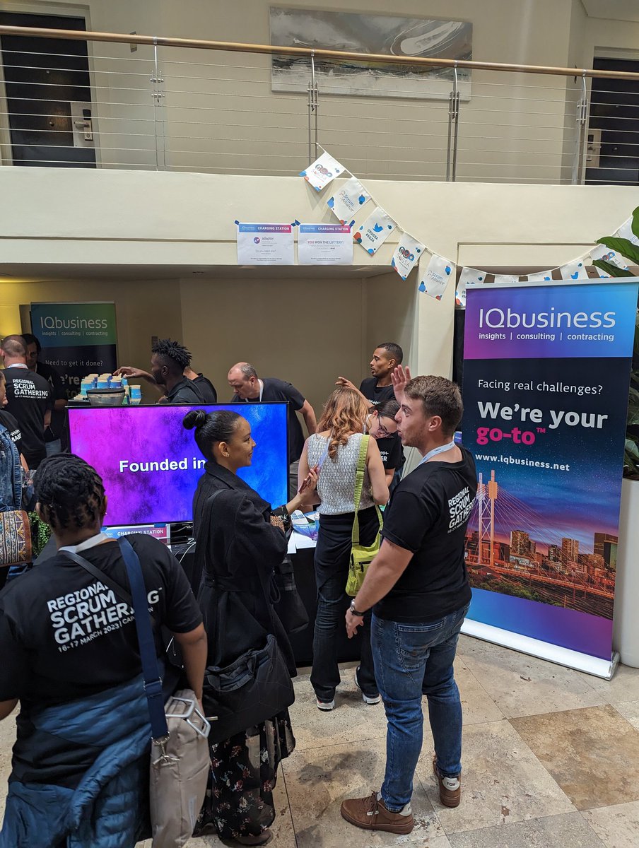 Lots of activity at the @AgilityIQ @IQbusiness booth at @SUGSA Scrum Gathering 2023. Please help the Agile community gain insight into the state of Agile by completing our survey, results will be shared. agilityhealthradar.com/business-agili…