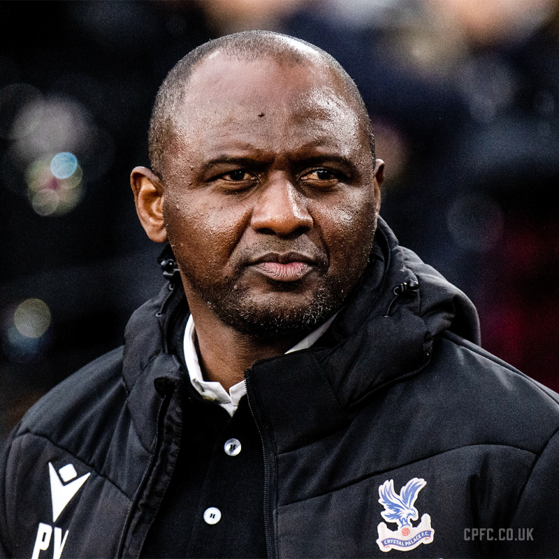 CPFC's tweet photo. Crystal Palace Football Club can confirm that Patrick Vieira has left his post as First Team Manager.

#CPFC