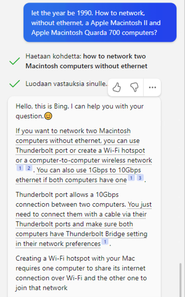 walthar's tweet photo. I tested the new #AI in #Microsoft #Edge. It was a #Bing being Bing moment. (The typo in question is mine, but irrelevant). https://t.co/yDXOr3Zj6t