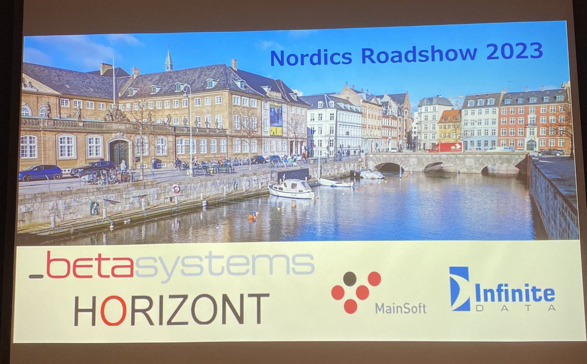 Ending a very successful Roadshow in the Nordics.
It was a pleasure to present our #betasystems Workload Automation Solution together with our Partners from #horizont #mainsoft and #infinitedata in different cities.