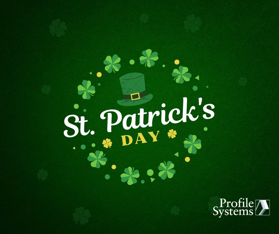 profsysireland's tweet image. 🍀 As a fully Irish-owned company, we are PROUD to be IRISH! Happy St. Patricks Day from the Profile Systems team! 🍻

#StPatricksDay2023 #IrishOwned #ProfileSystems