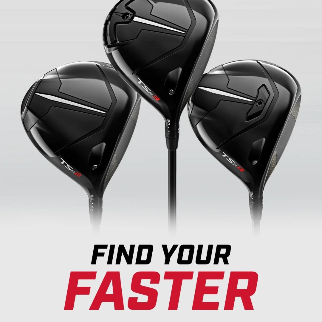 🏌️‍♂️ Faster. Longer. Straighter. 🏌️‍♀️ 
Improve your game with Titleist's TSR metals! Hit the ball faster, longer, and straighter with clubs that are custom-fit for your swing. ⛳

Book your fitting now by contacting the pro shop at 01875 870800. 
#Titleist #TSRmetals