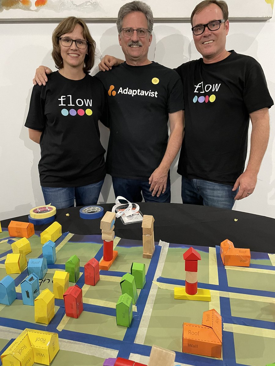 Andrea_Roux's tweet photo. Explaining Team Topologies and Valus Streams by playing Sim City in real life @SUGSA #sgza with @AndreDeschodt https://t.co/oCQFEECCWx