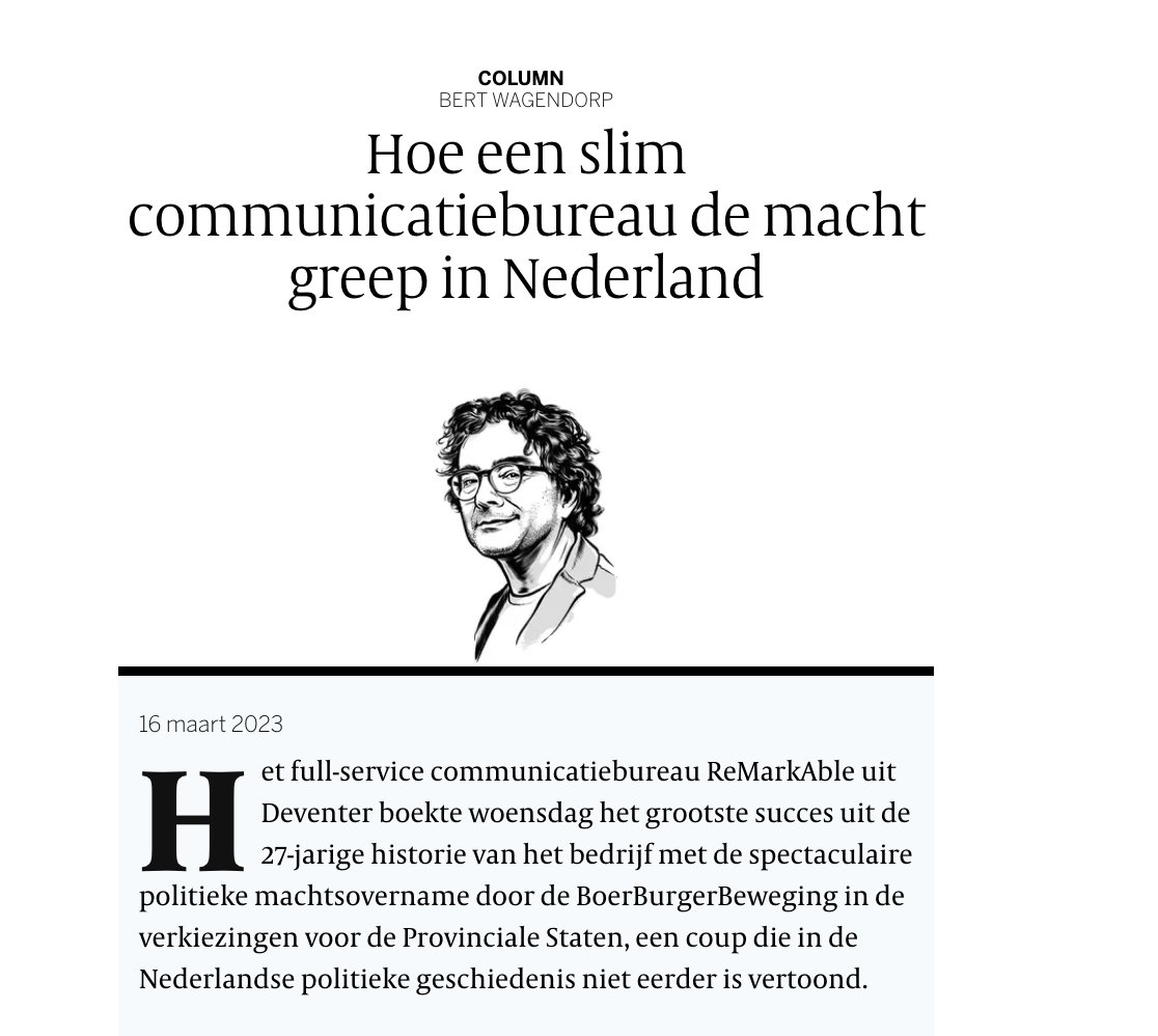 teunvoeten's tweet photo. de eerste zure commentaren in @Volkskrant druppelen binnen
weer volledig voorspelbare #BertWagendorp
Niet wanbeleid #Rutte4 / overtuigend narratief #BBB hebben #verkiezingszege @lientje1967 gebracht, maar slick #PRBureau...
Waar autentieke partijen als #d66 niet mee werken.. https://t.co/hOBnsZc1QP