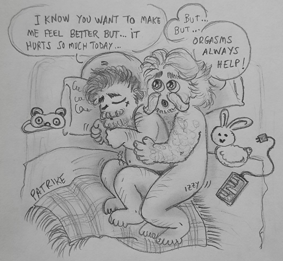 Patrike_cj's tweet image. I start this event sore and sick but I couldn't miss it! Normally I just draw doodles but this time I'm also writing some short things. It's not much or very good but I love these guys so much and I want to participate!
Happy #CJizzyweek