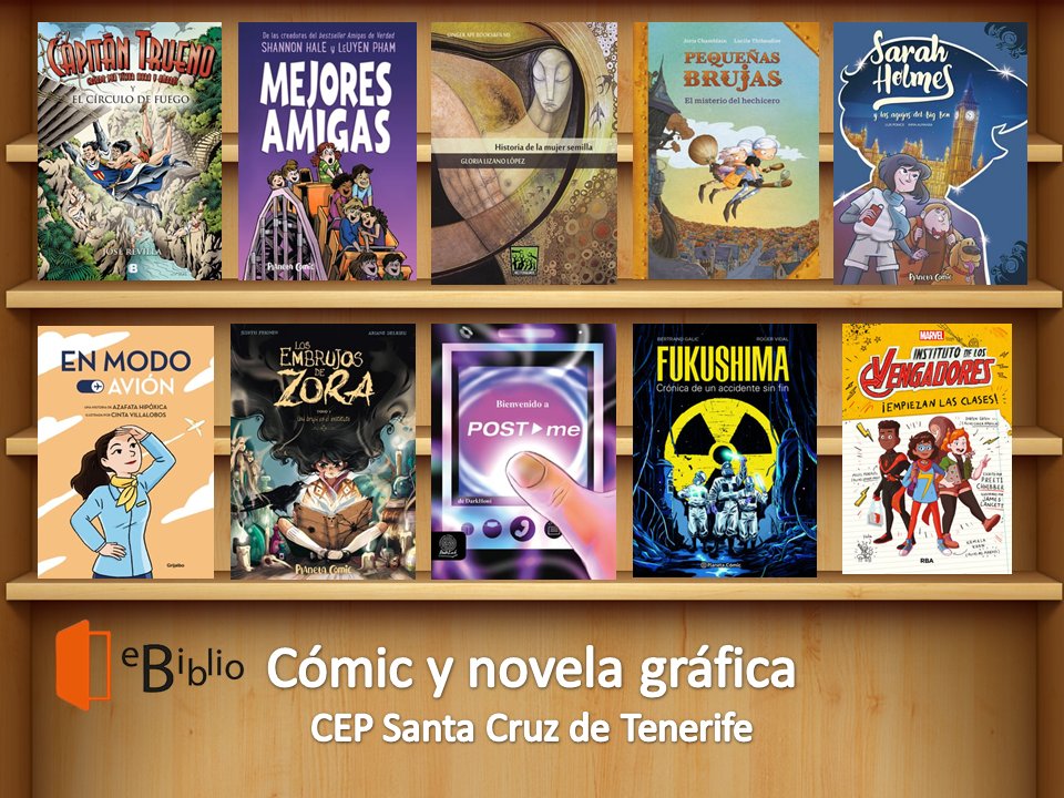 eBiblio Canarias móvil: cómic y novela gráfica @cepsantacruz  #eBiblioCanarias #eBiblio
www3.gobiernodecanarias.org/medusa/proyect…