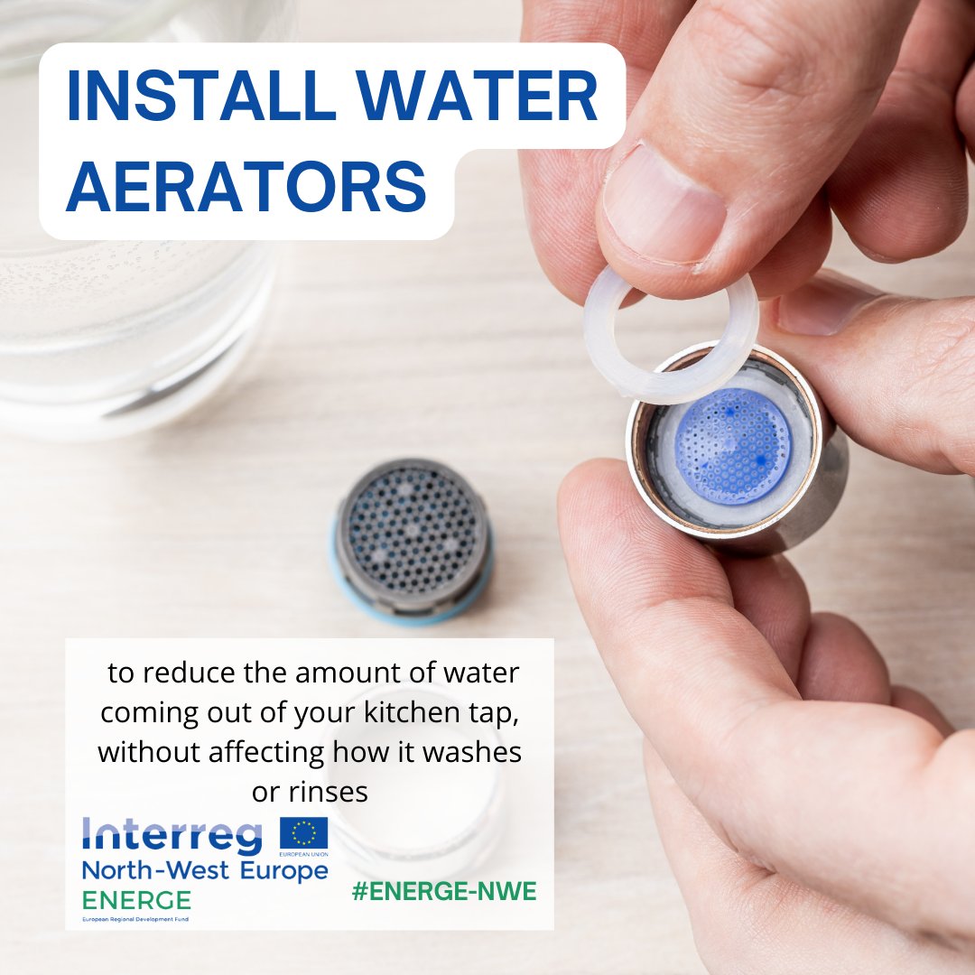 How do you save water without even noticing it? With tap aerators!💧

Very cheap and easy to fix, they control the amount of water that flows through the tap without affecting the water pressure, as they mix air and water together!

#tips #EnergeNWE #water #savewater #DIY
