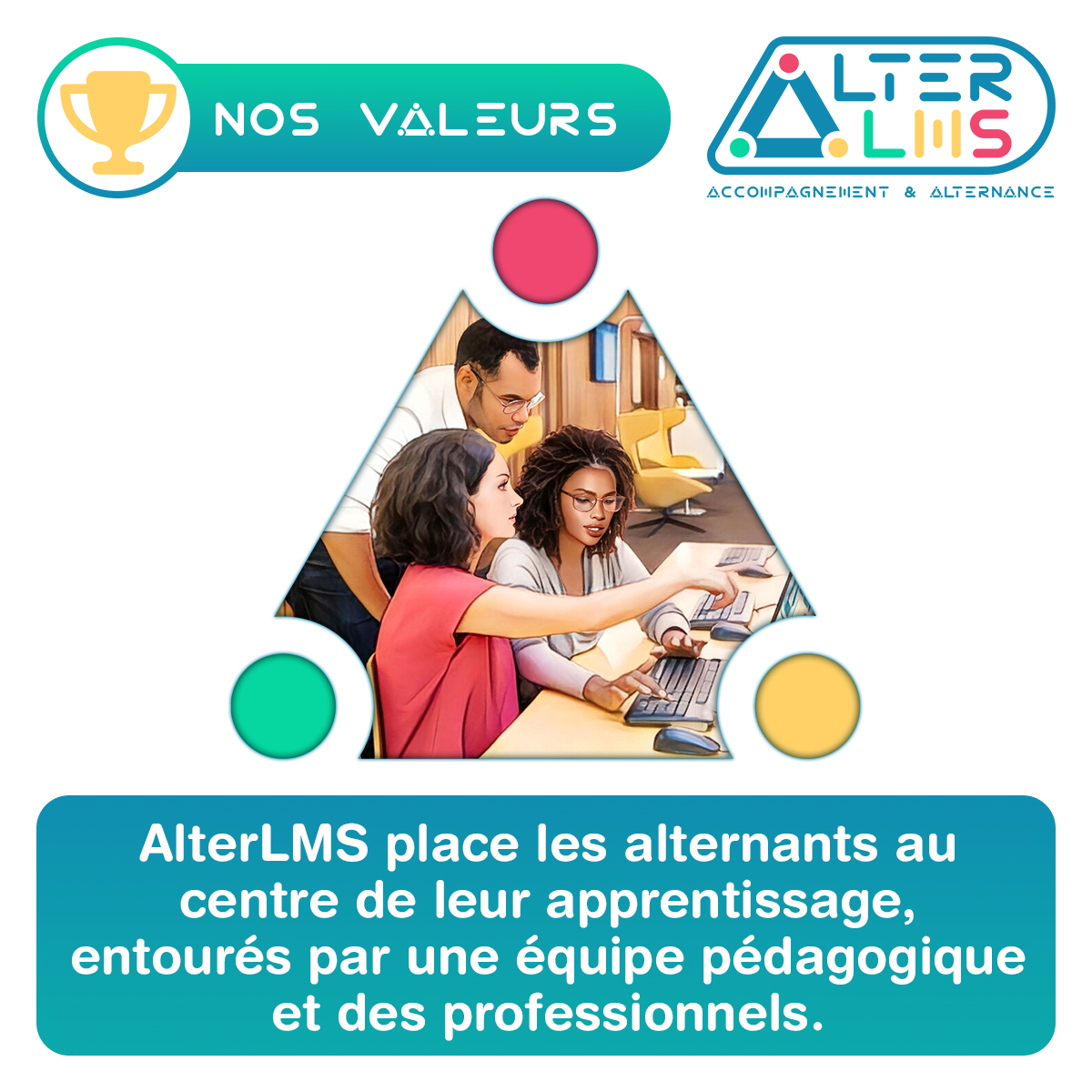 Découvrez #AlterLMS, la version de #ClarolineConnect dédiée à la #formation en #alternance. Notre techno-pédagogie innovante est conçue pour répondre aux besoins spécifiques de chaque alternant en le plaçant au centre de son #apprentissage. Contactez-nous pour une démo gratuite !