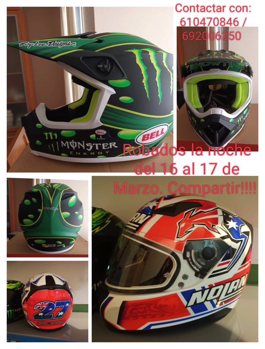 Esta noche han entrado en mi cochera y me han robado una de mis motos, 2 minimotos y 3 cascos, por favor compartir a ver si consigo recuperar algo muchas gracias