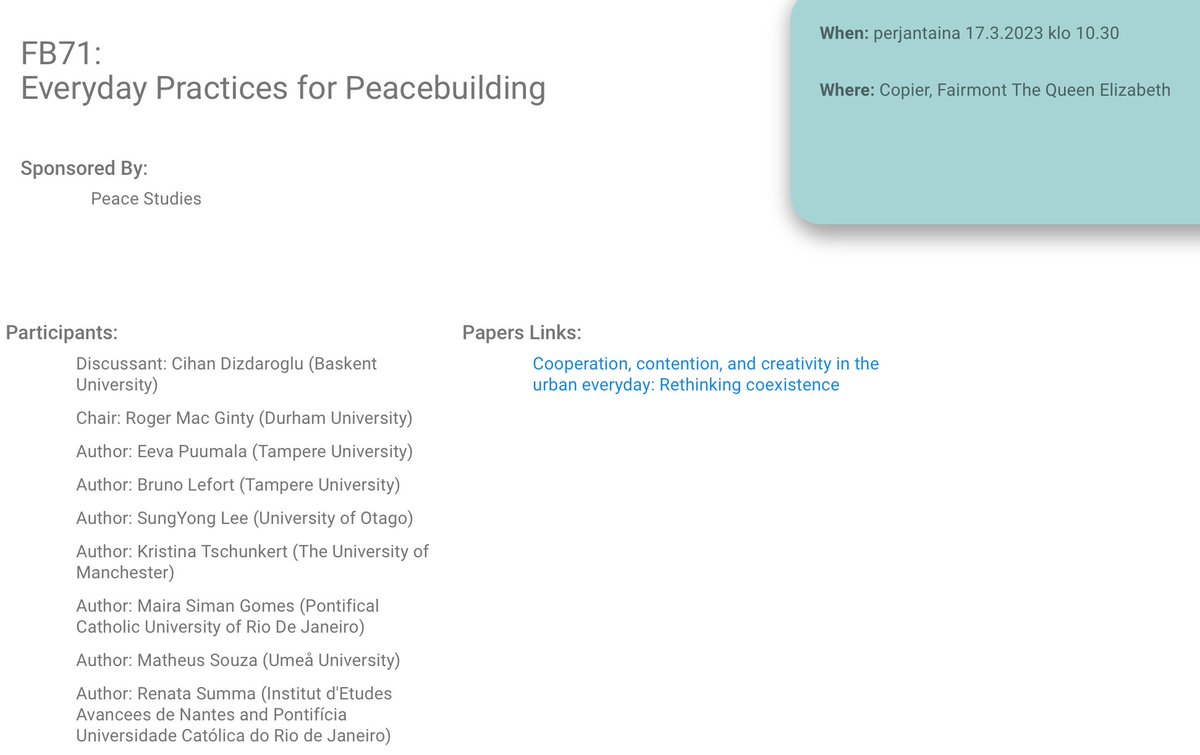 Today is a big day for our project: Bruno Lefort presents the research agenda we've developed for the first time to broader public at #ISA2023. The agenda will pave way for the retheorisation of community that lies at the heart of our work. <a href="/ERC_Research/">European Research Council (ERC)</a> @TampereUniSOC