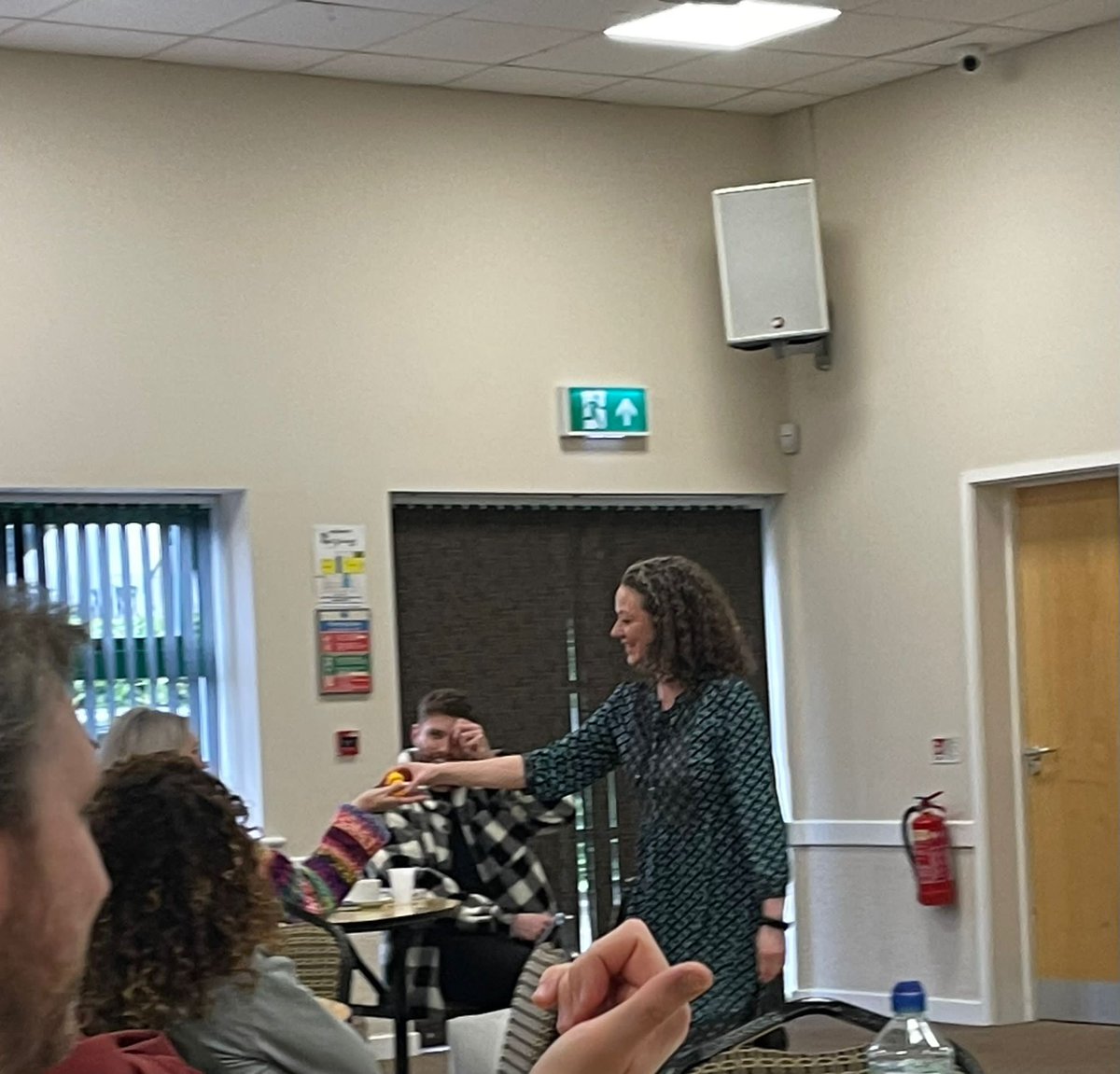 Thanks to the wonderful @Dcreaser3, our wellbeing lead for her input into the <a href="/derbyshcft/">Derbyshire Healthcare 💙</a> &amp; <a href="/DCHStrust/">Derbyshire Community Health Services NHS FT</a> aspirant leaders programme yesterday. Lots for the group to think about and a bit of duck hunting to boot. (No ducks were harmed, just rehomed :-)) <a href="/NHSOEteam/">NHSOrganisationalEffectiveness</a>