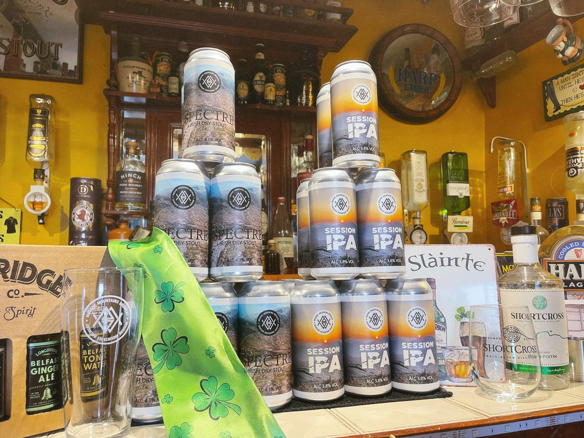 Sure it’s an excuse for a wee toot ☘️ Happy St. Patrick’s day people. @MourneBrewery @ShortcrossGin @TeamShortcross @BelfastGinger #locallysourced #supportlocal #shoplocal