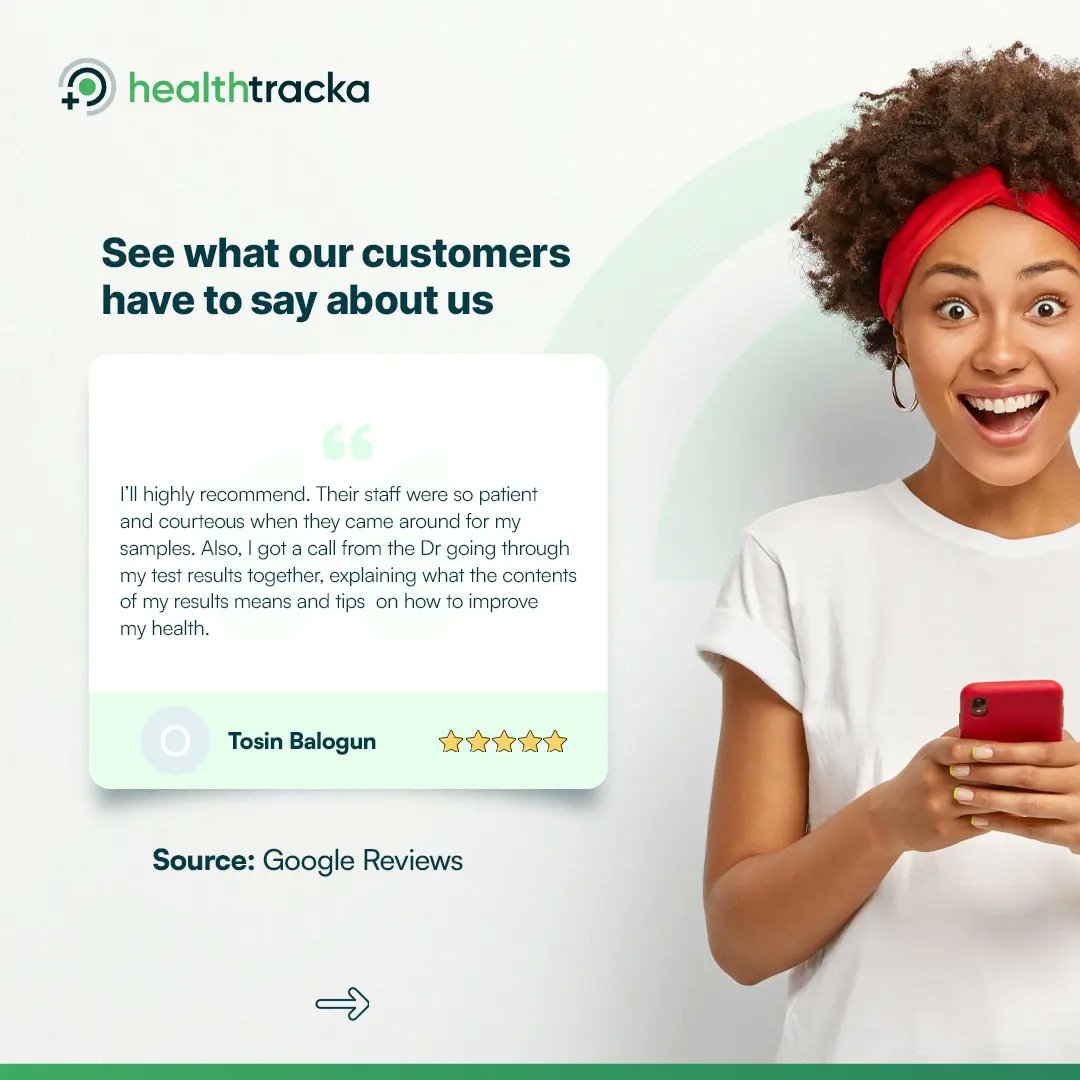 healthtracka's tweet photo. We are reliable, convenient and fast, this is what our customers have to say about us.
Visit https://t.co/rSu8q2rioD to experience our awesomeness.
#Healthtracka #ProactiveHealth #CervicalCancerAwareness #GoodHealthIsWealth
πͺπΎπ¬π©πΎββοΈπ https://t.co/Pxk26wlQ74