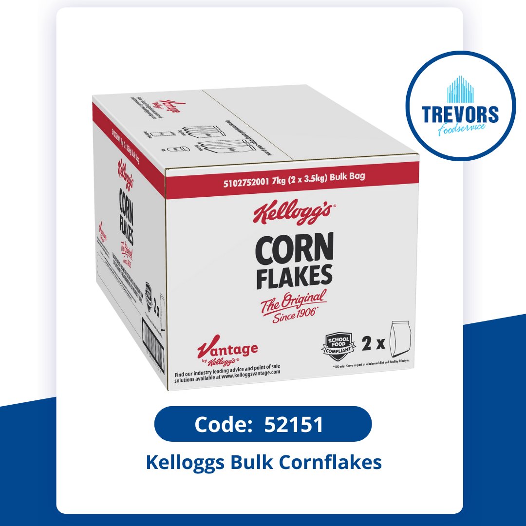 Attention all hospitality, education, and care providers! 📣 We're excited to announce the new 7kg Bulk Kelloggs Cornflakes! 

Order your 7kg Bulk Kelloggs Cornflakes today! ▶️  bit.ly/3Ry28wz

#KelloggsCornflakes