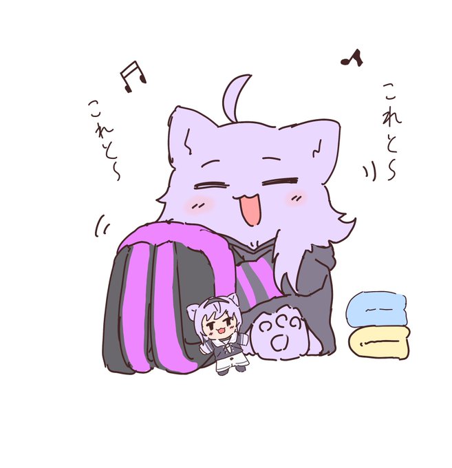 毛玉準備中
#絵かゆ 