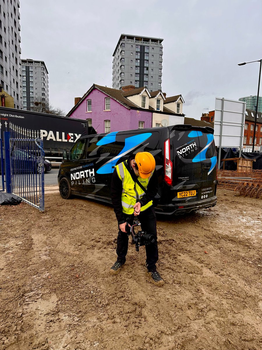 Our Producer Chris Berry was out on a wet &amp; muddy new site with our clients North Piling, this week.

This video was shot on a new #constructionsite in #sheffield. Thanks for the team on site for assisting Chris.

We can't wait to see the new video!