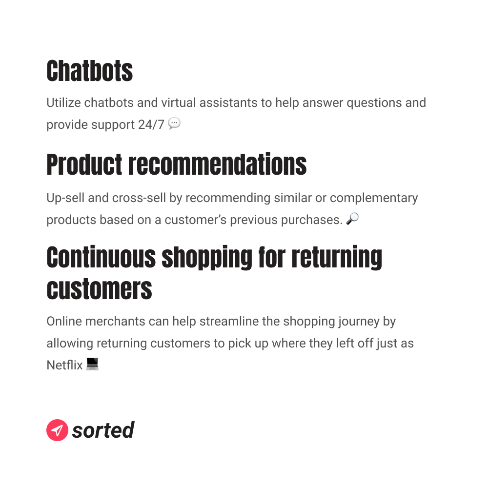 AgencySorted's tweet image. 🛍️ Ready to take your shopper journey to the next level? 💥 

Our 8 mind-blowing personalization tactics will revamp the way you connect with customers and drive sales. 

#LoyalCustomers #TargetedMessaging #EcommerceBusiness #EcommerceBusinessOwner #Ecommerce #EcommerceTips