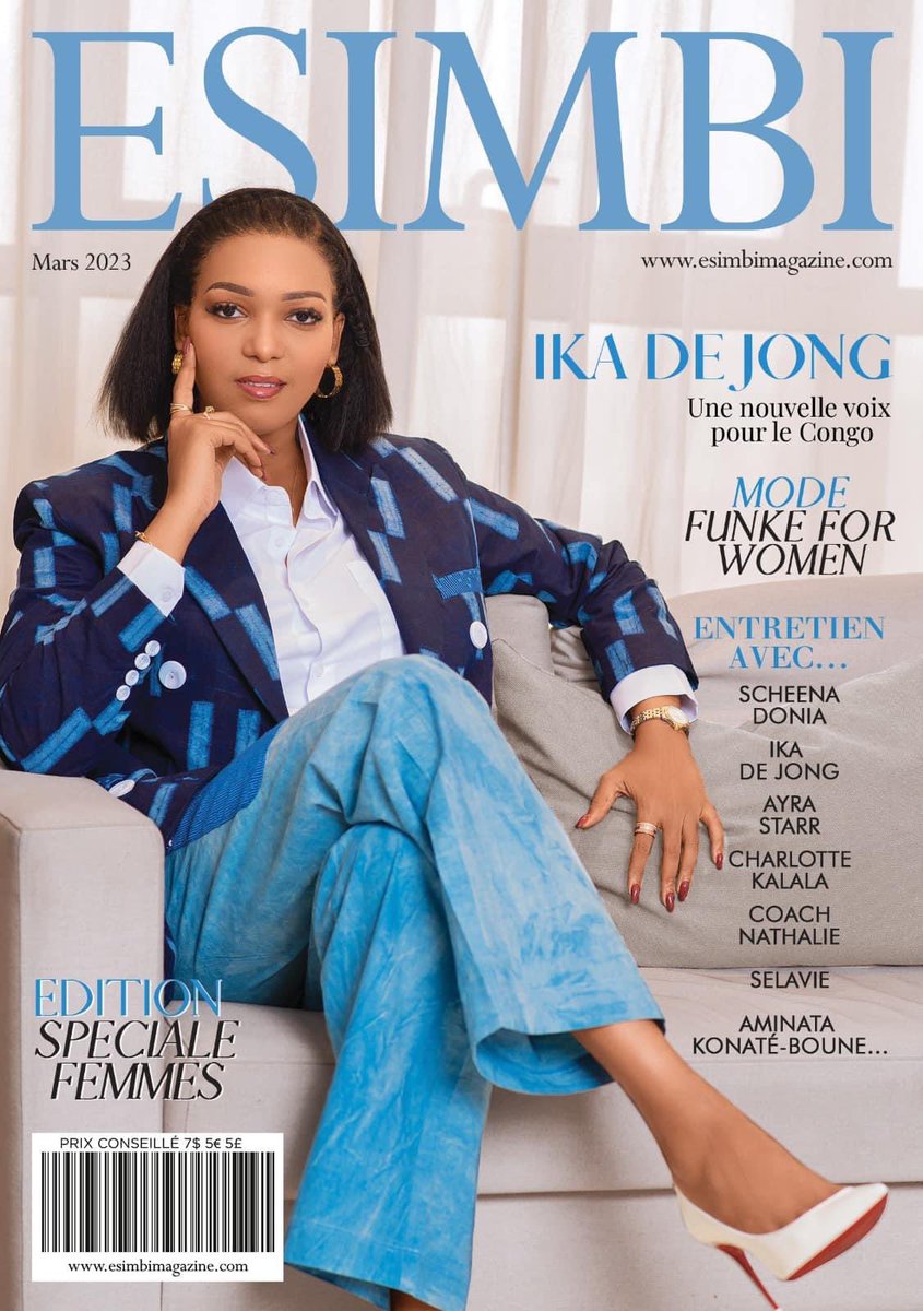 🙏🏽🙏🏽🙏🏽🙏🏽🙏🏽🙏🏽
J’ AI L’ HONNEUR DE FAIRE LA COVER DU MAGAZINE #ESIMBI 
IKA DE JONG X ESIMBI Magazine 
La nouvelle voix pour le Congo!

La fondatrice de IDJ Consulting, un cabinet de conseil qui accompagne les entreprises et les institutions s’est entretenue esimbimagazine.com