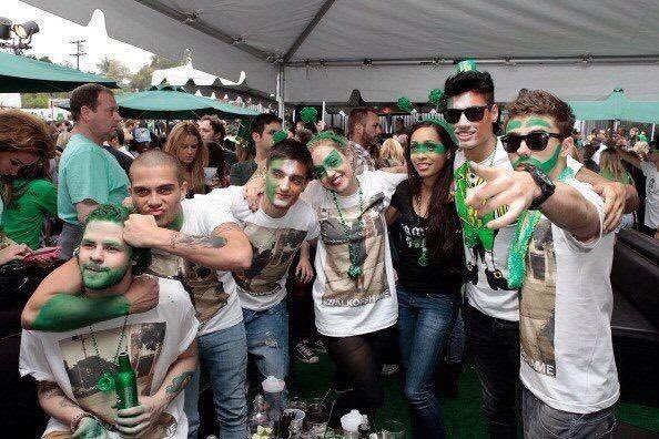 #FlashbackFriday <a href="/thewanted/">The Wanted</a> with Kelsey and Nareesha celebrating #StPatrickDay 2013