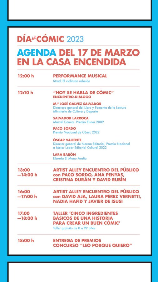 ACEcultura's tweet photo. 💭¡Hoy se celebra el #DíaDelCómicYDelTebeo! ✏️
👉Si estás en #Madrid, a partir de las 12 h podrás disfrutar de una completa jornada lúdica en @LaCasaEncendida organizada por @librolecturagob. 
👁‍🗨Consulta todas las actividades➡️ https://t.co/ZW0hPWxZ6C https://t.co/XnulWxLgrB