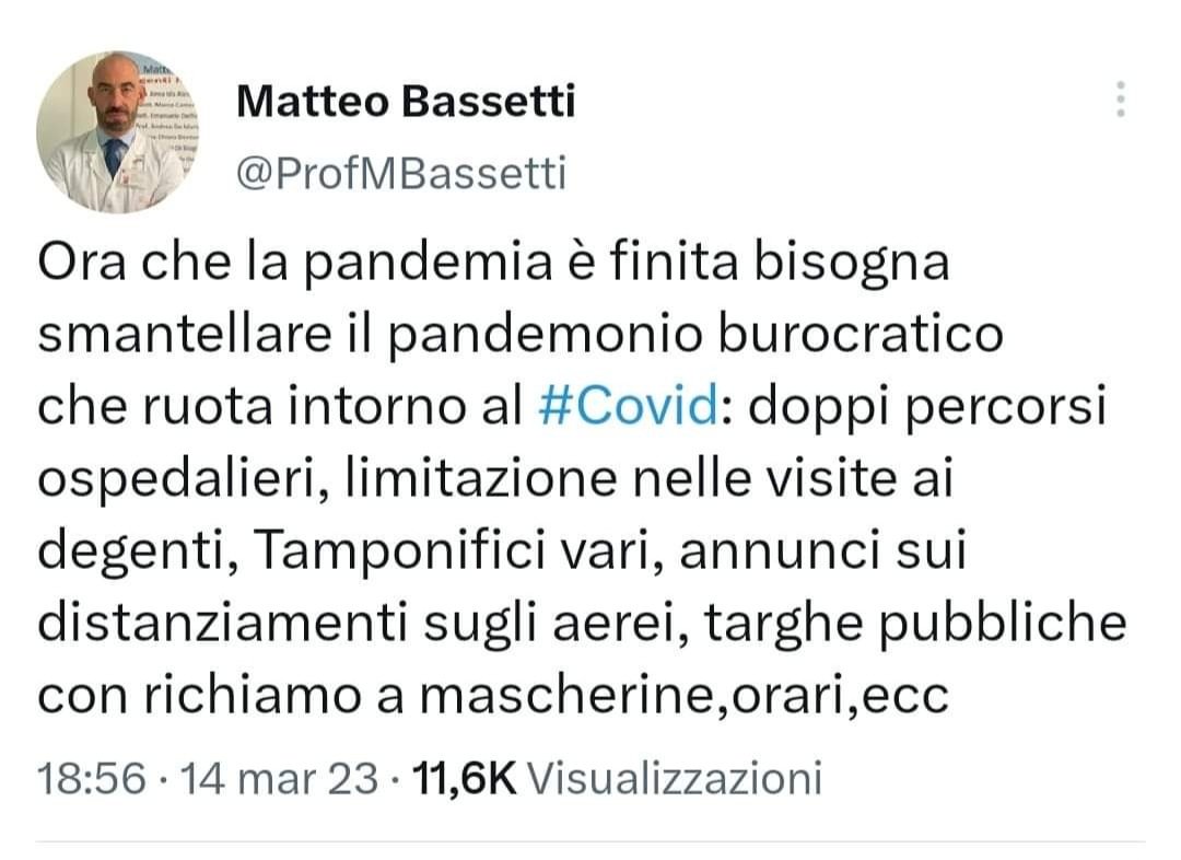 Virna25marzo's tweet photo. Vede signor Bassetti vale come per il collega Burioni. 
Ci bloccate,vi troviamo, vi pubblichiamo. No non è pubblicità come pensano alcuni.È far capire che non abbiamo dimenticato le vostre cattiverie,la vostra arroganza. 
Inutile fare i "buoni" adesso.
Tic tac tic tac tic tac... https://t.co/ajtNPXa1iX