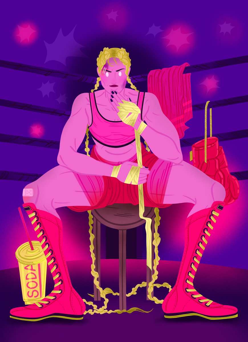 Strong fighter in the ring ✨

#illustration #illustrationart #fighter #sports #empowerwomen