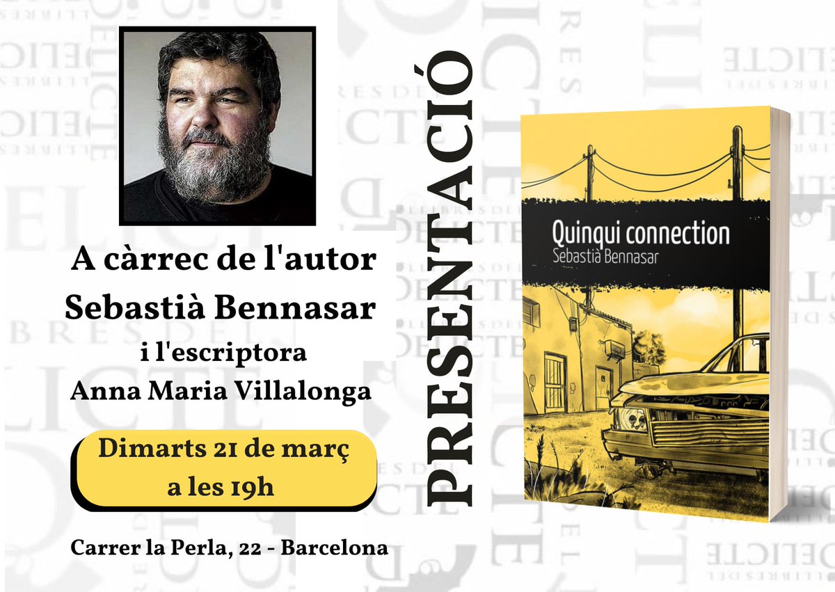 SBennassar's tweet photo. Avui anem a Manresa a can Parcir i dimarts, dimarts no us ho podeu perdre, torna el duet negrot amb la @AnnaVillalonga  per parlar de quinquis a Gràcia. Hi estau tots convidats! #Quinquiconnectiontour https://t.co/eO1Vp0HNyp