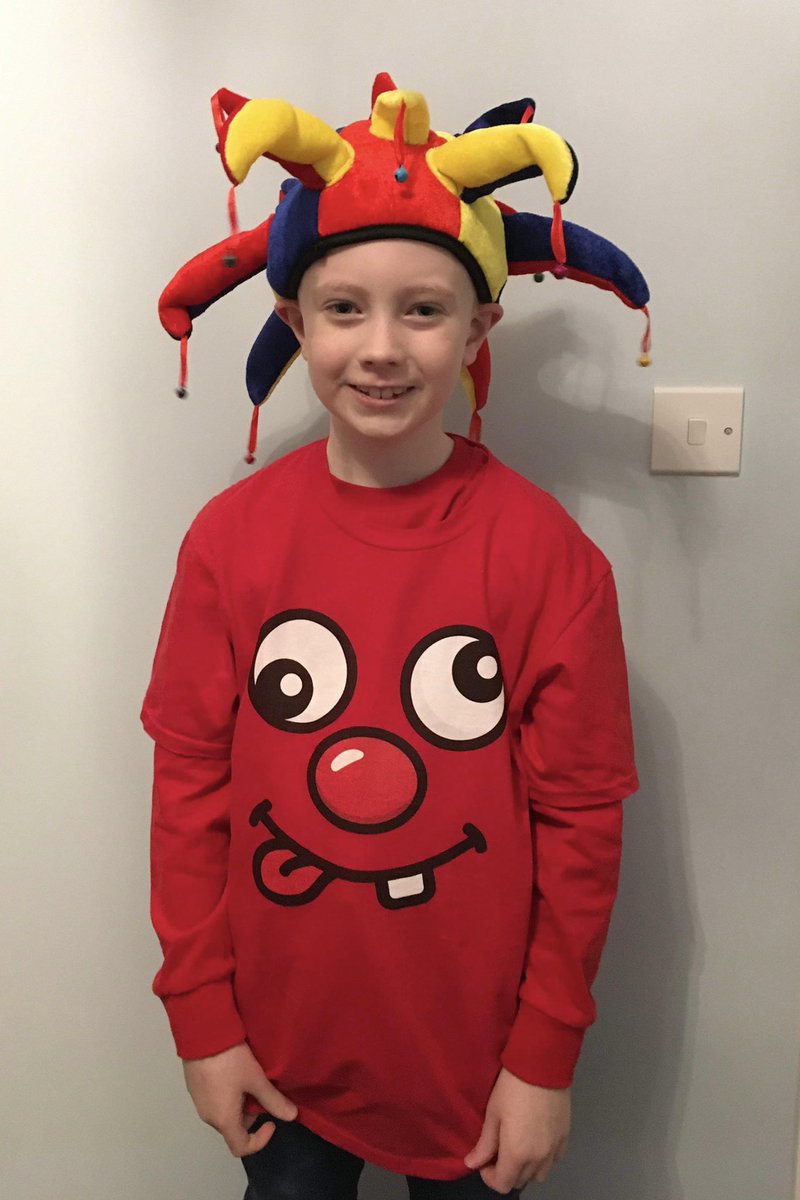 gem_gem1's tweet photo. Ready for an action-packed #ComicRelief day @school organised by the School Councillors including Bertie (7), pictured below. Tasked to wear something whacky ready for a catwalk &amp; bake sale later today! @comicrelief @comicreliefsch #RedNoseDay @BBCNewsround @BBCTheOneShow @cbbc https://t.co/BsZQsVAvEX