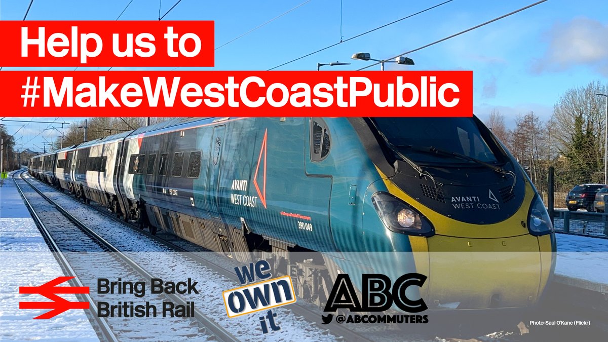 Are you an angry Avanti passenger?🚆
Don’t miss your chance to sign our #MakeWestCoastPublic petition!
We will be handing it to <a href="/Mark_J_Harper/">Mark Harper</a> this Monday 20 March, 10am as part of our #KickFirstOut Passenger Rally at @TransportGovUK ✊ Sign &amp; join us 👇
📝you.38degrees.org.uk/p/westcoast