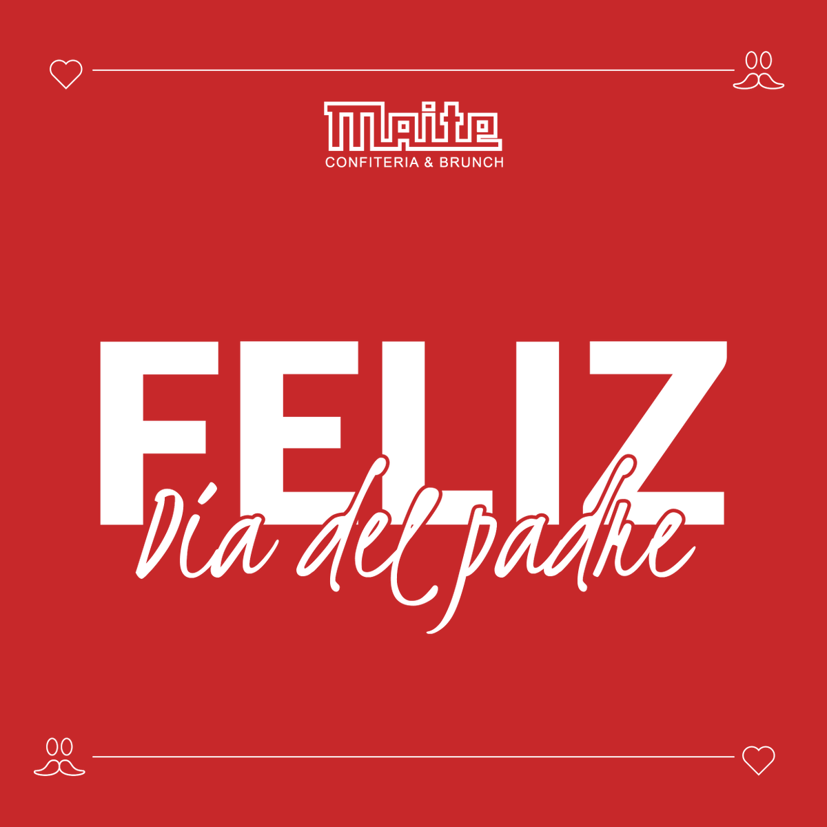🙌 ¡Os deseamos un feliz #DíaDelPadre! 🙌 ¡Que paséis un día muy dulce con los que más os quieren! 👨🎁

#FelizDíaPapás #ConfiteríaMaite #FelizDíaDelPadre