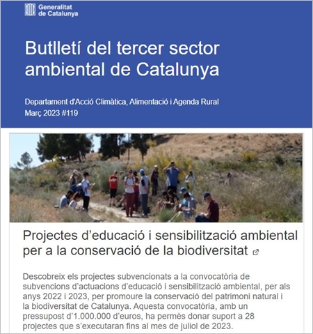 transicioeco's tweet photo. 👥🌱 Actualitat, eines i recursos per a les #EntitatsAmbientals, al nou número del butlletí #TSAcat
👉 https://t.co/yznhia5IpO https://t.co/rSqC7YboCN