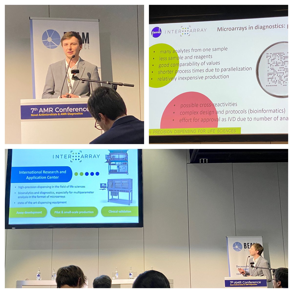 InfectoGnostics's tweet image. Dominik Gary #fzmb #INTERARRAY spoke in the Session „Advancing the biological pipeline against AMR pathogens“ @AMR_Conference Find more info on immune status testing here: infectognostics.de/forschung/proj… #AMR #Forschungscampus #RESISTOVAC @Leibniz_IPHT