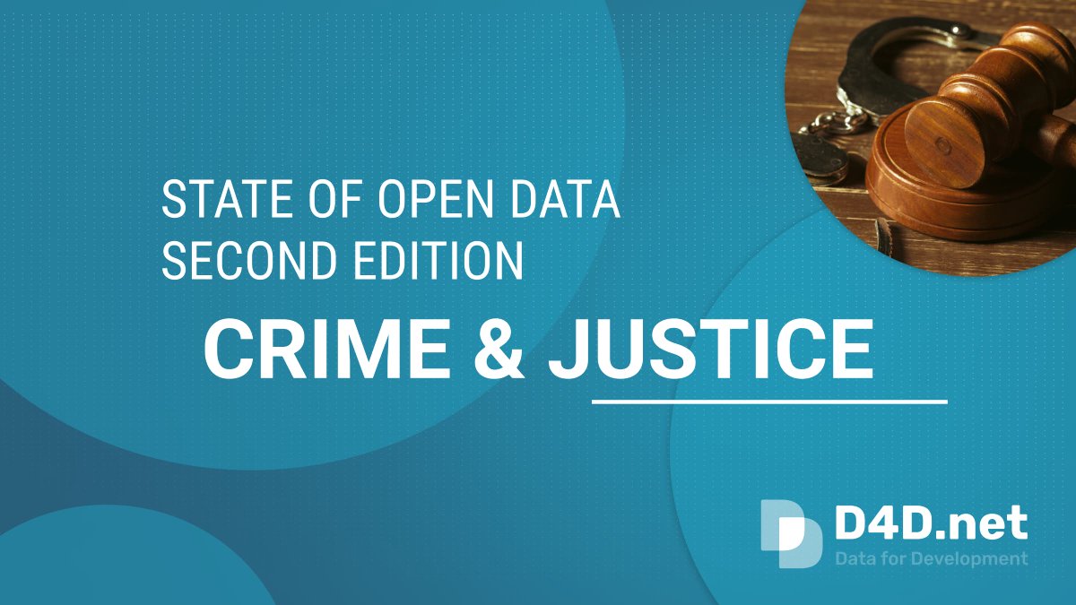 #Newblog
How has the sharing &amp; use of crime &amp; justice open data evolved in the last 5 years?

In this new #StateofOpenData blog <a href="/sandra_elena1/">Sandra Elena</a> outlines the progress and setbacks experienced in the crime &amp; justice open data sphere in the last few years. 

📍d4d.net/news/crime-jus…