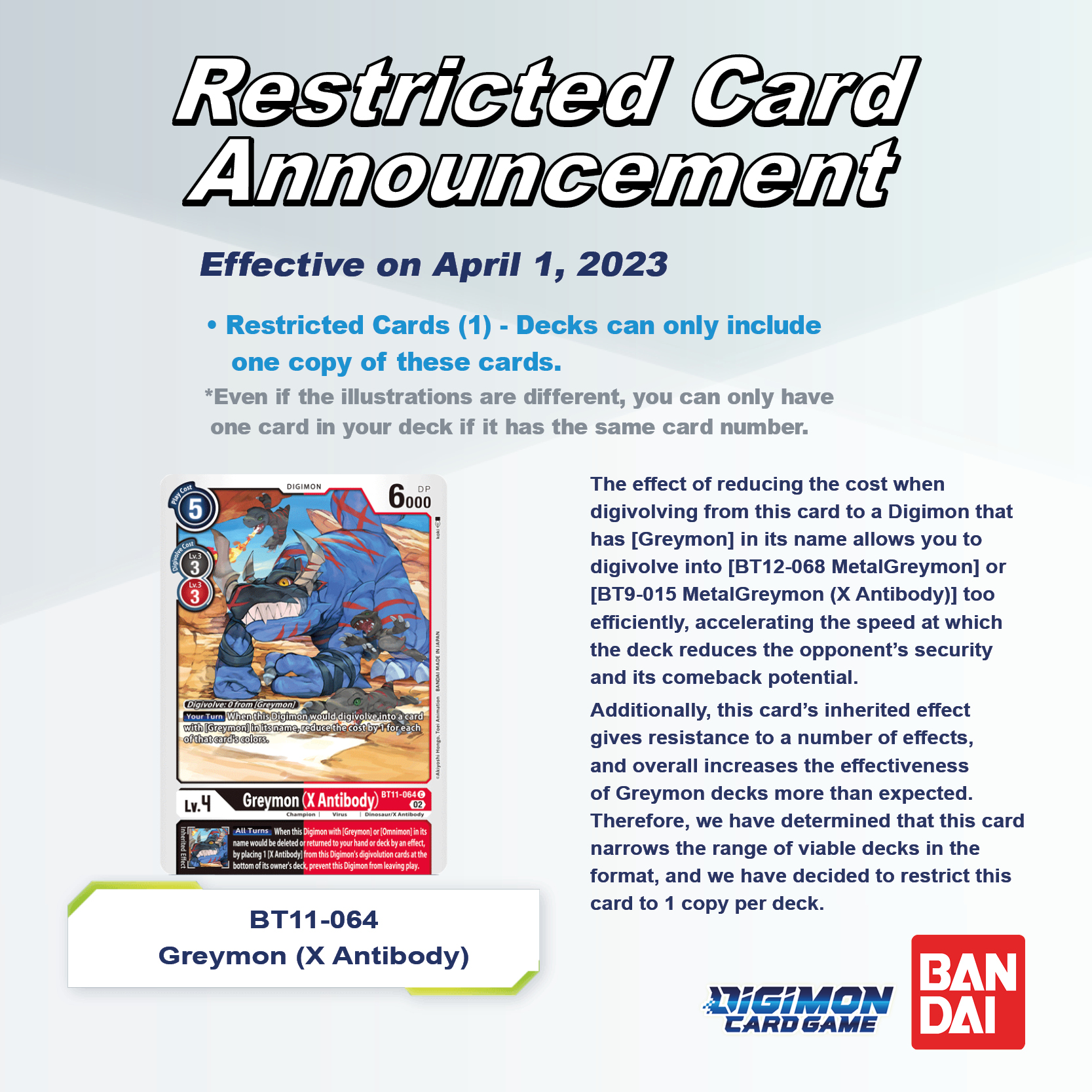 Official Digimon Card Game English Version on Twitter "[Restricted