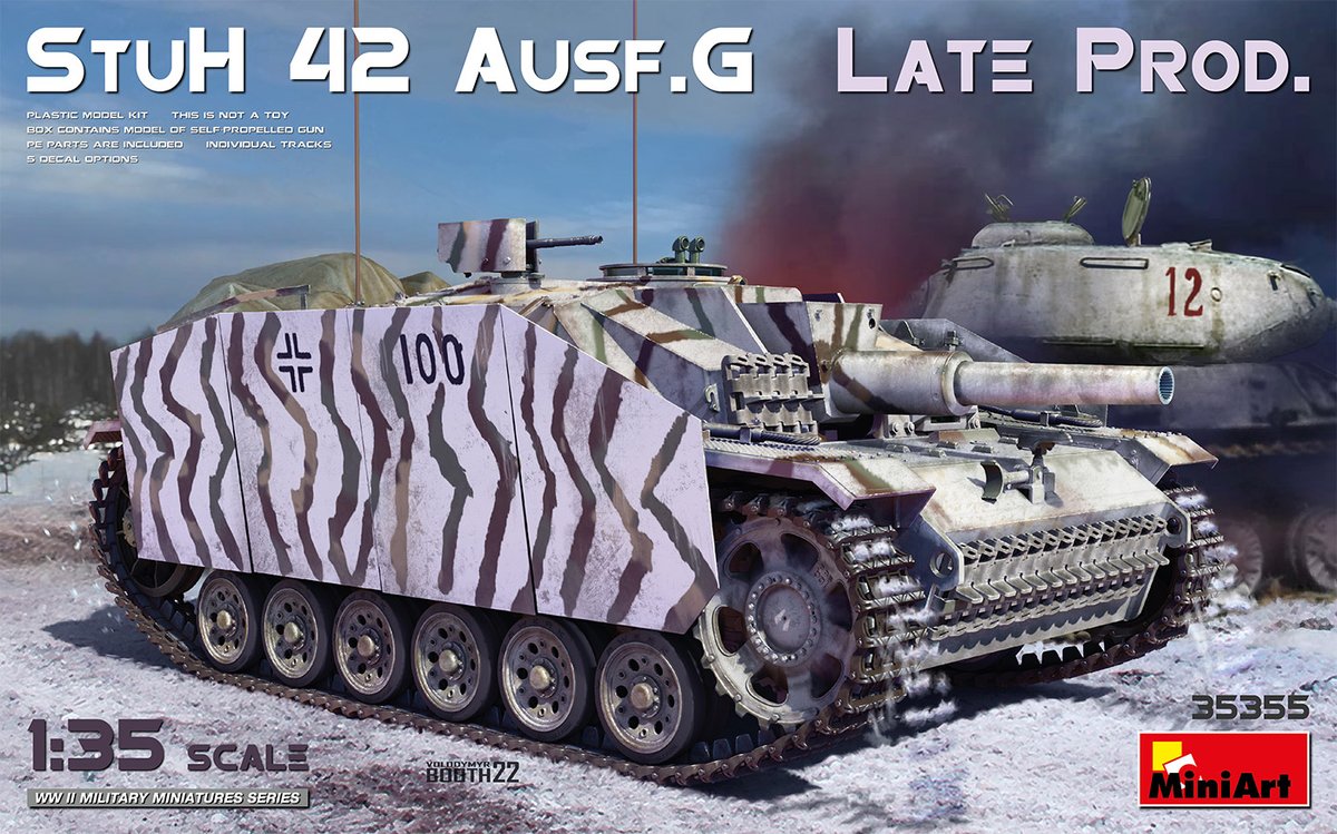 MiniArt Models on Twitter "New MiniArt Kit Coming Soon 35355 StuH 42 Ausf. G LATE PROD http