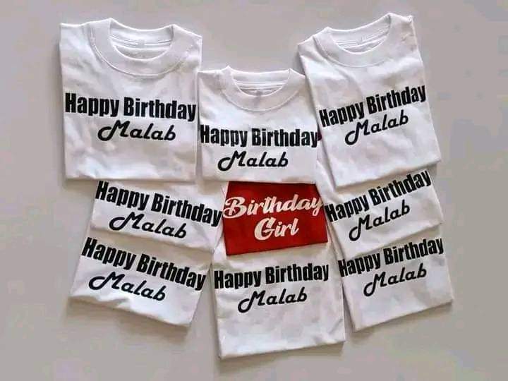 Birthday, baby shower, Team building Tshits printing now @ an affordable prices... Call/Whatsapp 0100360755 to place your orders and for delivery arrangements... 
Margret Kenyatta, Maandamano  3 CAS Zakayo  Millicent Omanga  Azimio