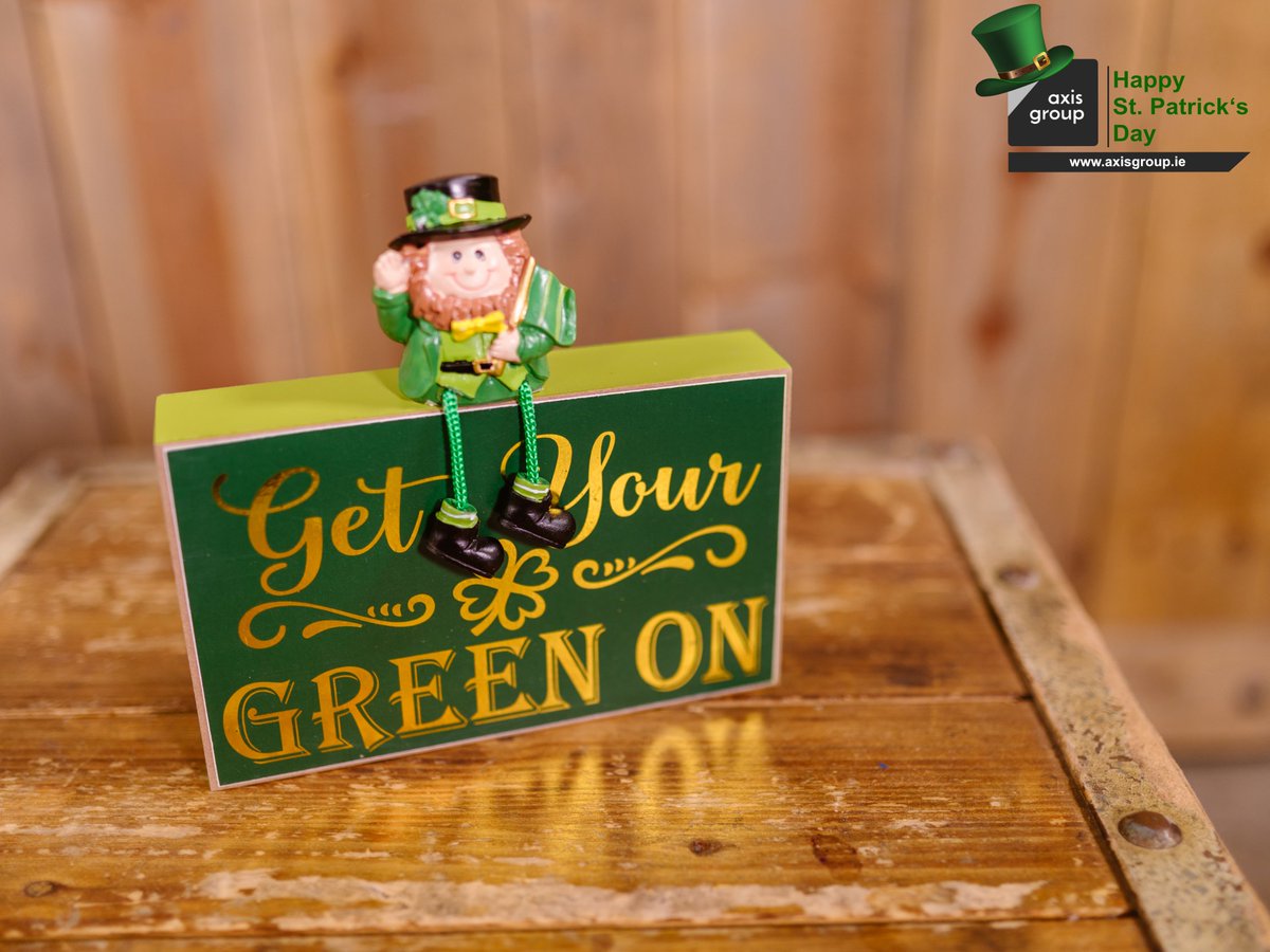 AxisGroupIre's tweet photo. Lá Fhéile Pádraig Sona suit! 
Happy St. Patrick's Day to all our friends around the world!
"May the roof above us never fall in. And may the friends gathered below it never fall out." 
#stpatricksday #paddysday #celebrate #irish https://t.co/2Sk6Y2GZMo