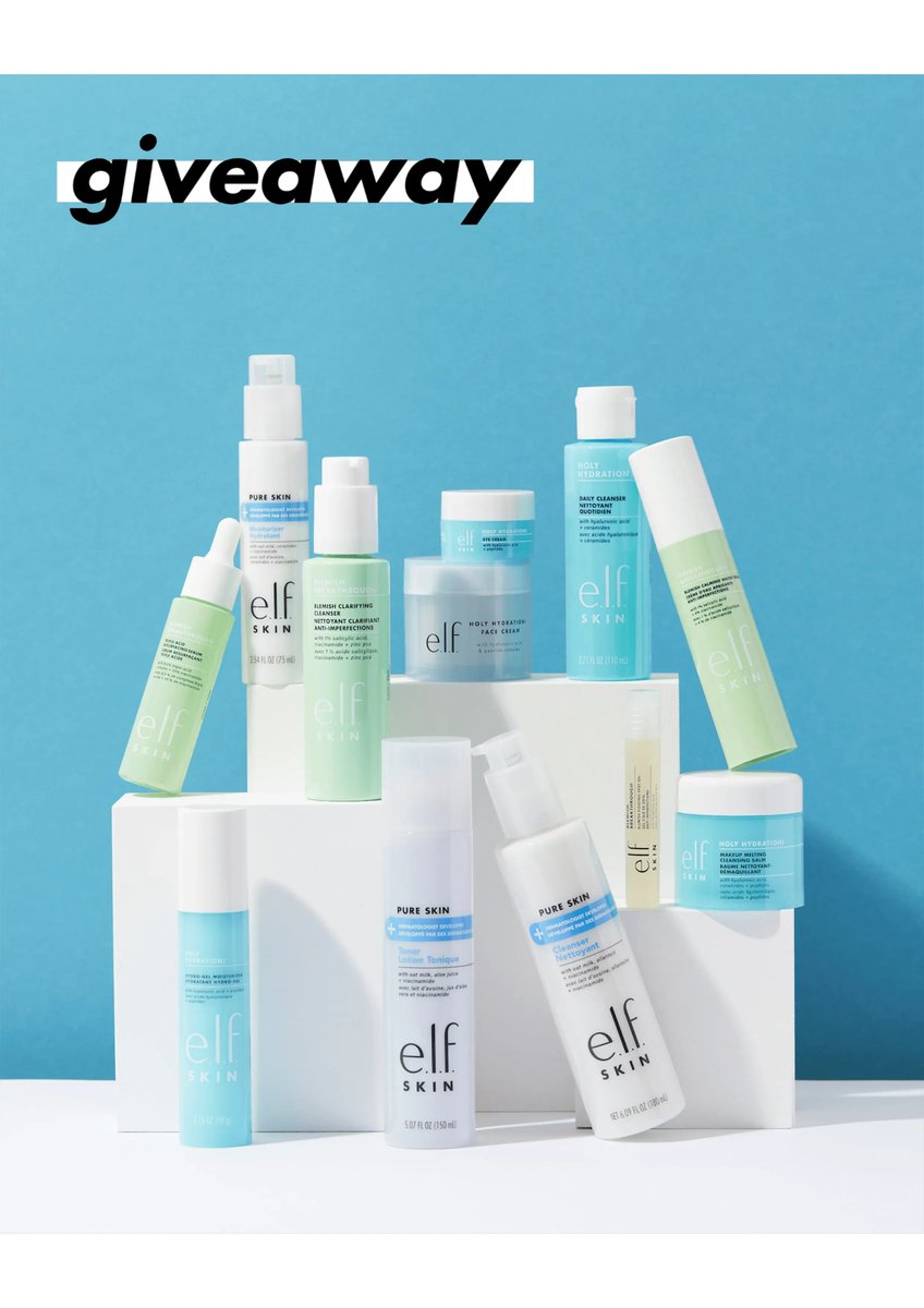 RT &amp; follow 2 #WIN a <a href="/elfcosmetics/">e.l.f. Cosmetics</a> Skin Bundle! ✨ Competition ends 23:59 17/03/23, T&amp;Cs apply please see bio 🥰 16+ and UK Only. Superdrug Stores PLC is the promoter.