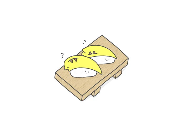 お寿司として提供されてちょっと困惑してるウツボ 