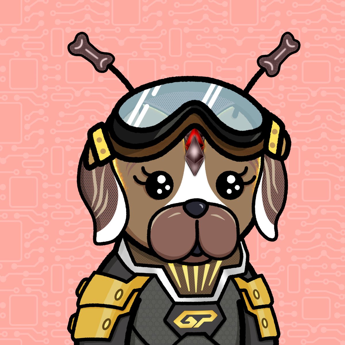 kevgreat4_d's tweet photo. Look at this cute little doggo from the Galaxy! I got it from @GalaxyPeepsNFT and happy that I was able to own a very cute one <3 #PeepSupportPeep https://t.co/pN2WLBsBX2