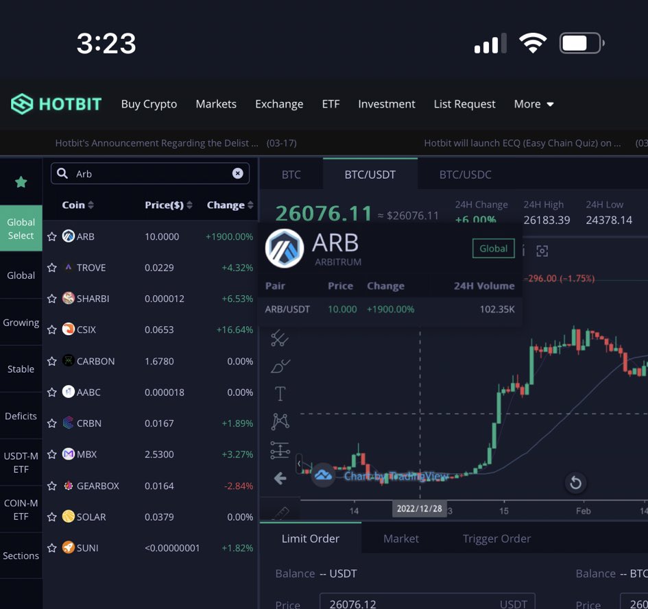 bloomstarbms's tweet photo. $Arb is trading at $10 on Hotbit currently.

Let me serve you early morning hopium.

Gm gm 😂 https://t.co/500eOka7wG