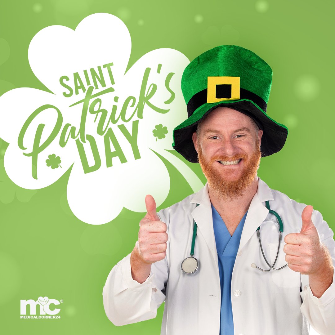 Medicalcorner24's tweet photo. 🍀 Happy St. Patrick's Day! 🍀
Heute feiern wir alles, was Irisch und Grün ist! Ob ihr irischer Abstammung seid oder einfach nur ein grünes Herz habt - wir wünschen euch einen fantastischen Tag voller Freude, Lachen und ein wenig Glück.
#stpatricksday #irischesglück https://t.co/B5Q5Rzgd4g