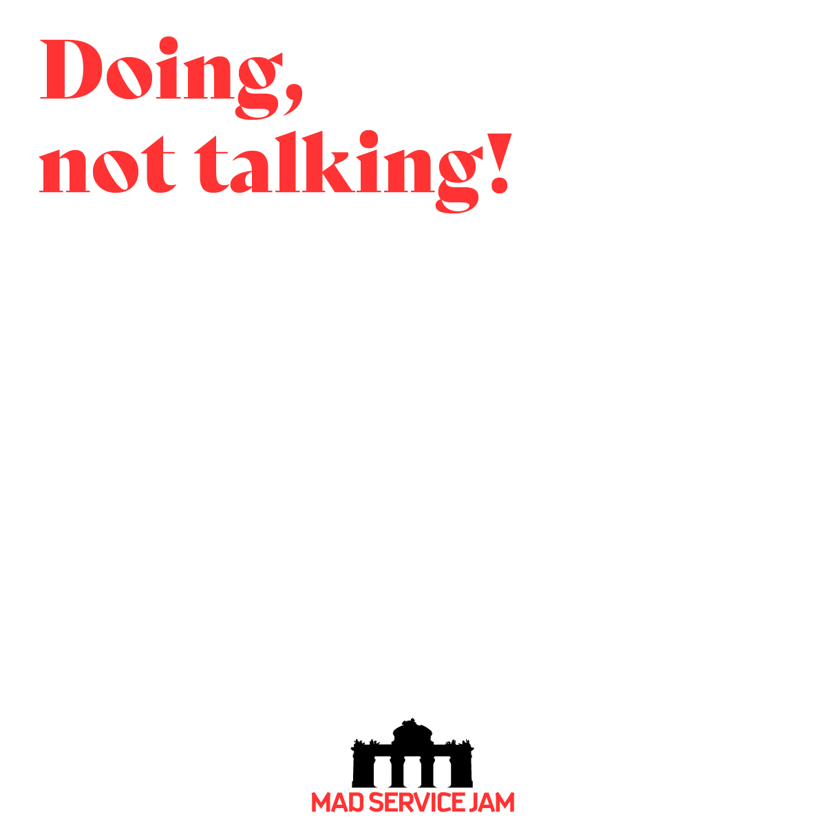 La Jam ya comenzó en distintas ciudades, nosotros comenzaremos en unas horas y más ciudades lo irán haicendo en horas sucesivas, desde Wellington (Nueva Zelanda) hasta Los Angeles…
Síguenos en este viaje a través del hashtag #GSJam y a la Jam de Madrid en #madservicejam