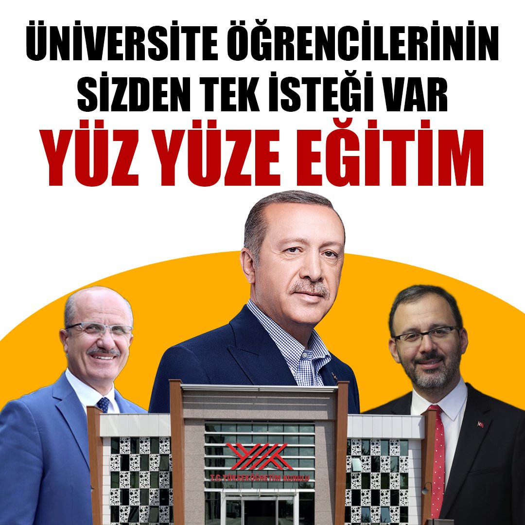 Sayın cumhurbaşkanım olumlu haberlerinizi bekliyoruz, lütfen gençlerin sesine kulak verin!! 
#Cbtumbolumleryuzyuze #20marttayuzyuzekarari @RTErdogan #kullıyedenyuzyuzekarari @erolozvar @kasapoglu