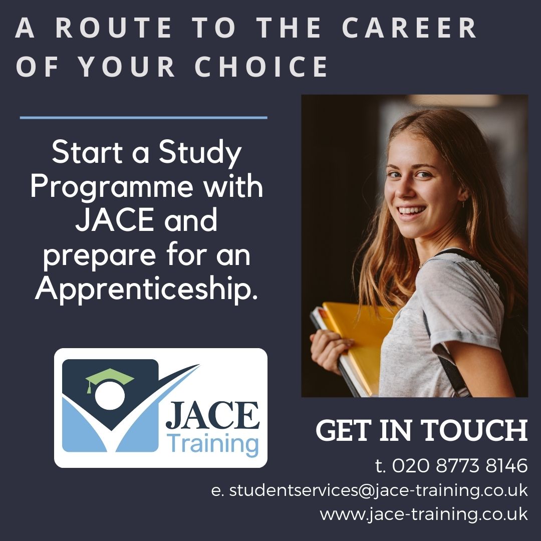 JACETraining's tweet image. Thinking about an Apprenticeship but not sure if you are quite ready? How about a Study Programme to prepare you for that next step? Speak to our JACE Student Service team for some advice and guidance #studyprogramme #apprenticeships #wallington #crawley #streatham #students