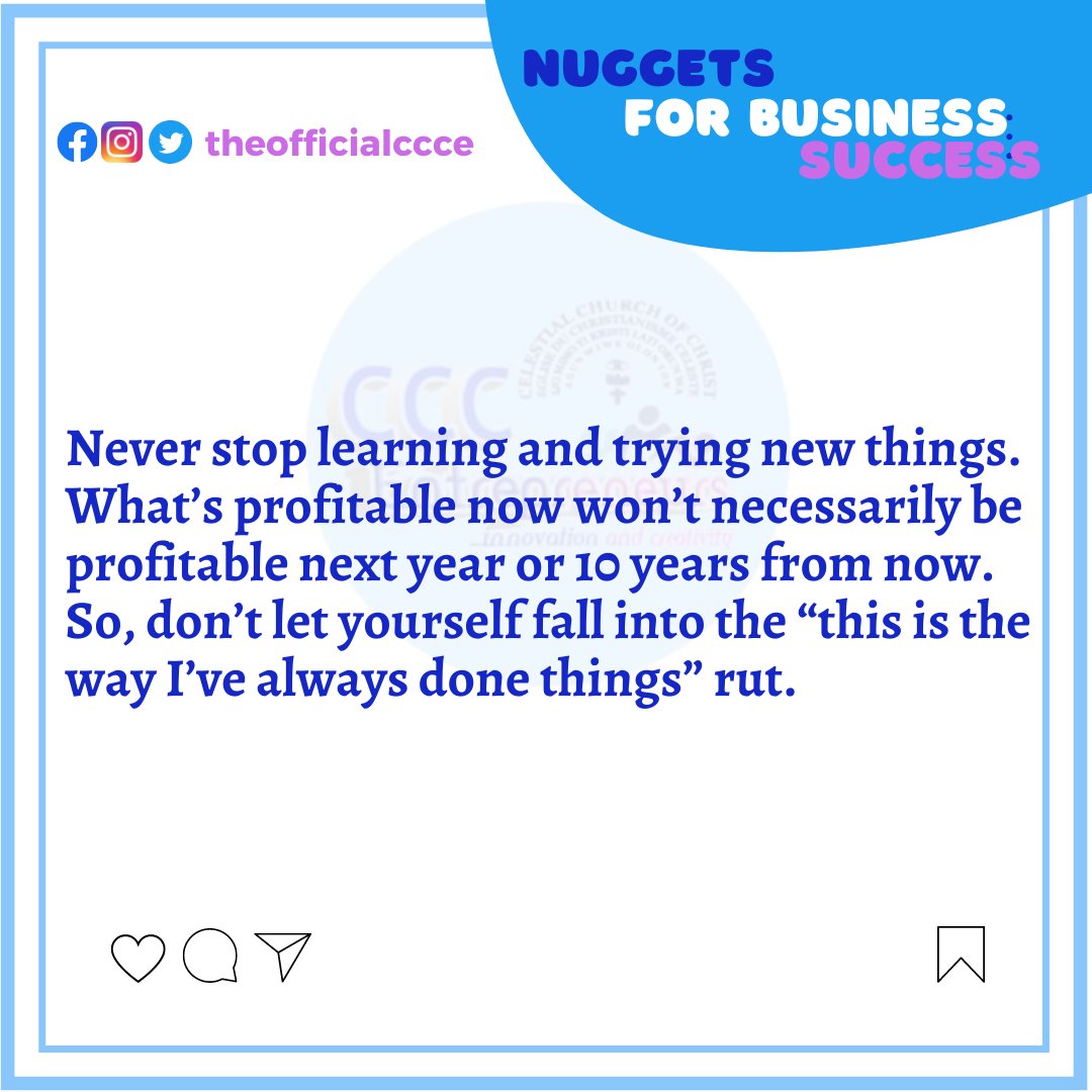 theofficialccce's tweet photo. Try new ways of doing things, don't be adapted to normal way only
#business #entrepreneur #motivation #marketing #success #money #love #smallbusiness #entrepreneurship #businessowner #mindset #instagram #inspiration #socialmedia #bolu #WBC2003 #quotes #TREASURE #WBC準々決勝 #FACT https://t.co/IHavBWhblM