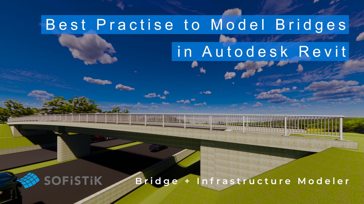 SofistikForYou's tweet photo. The SOFiSTiK Bridge + Infrastructure Modeler is your powerful extension to create bridge and tunnel structures in Autodesk Revit.
https://t.co/XIrfe0v7XL https://t.co/Dyk85l968U